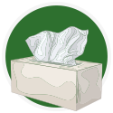 Icon used napkins and paper towels