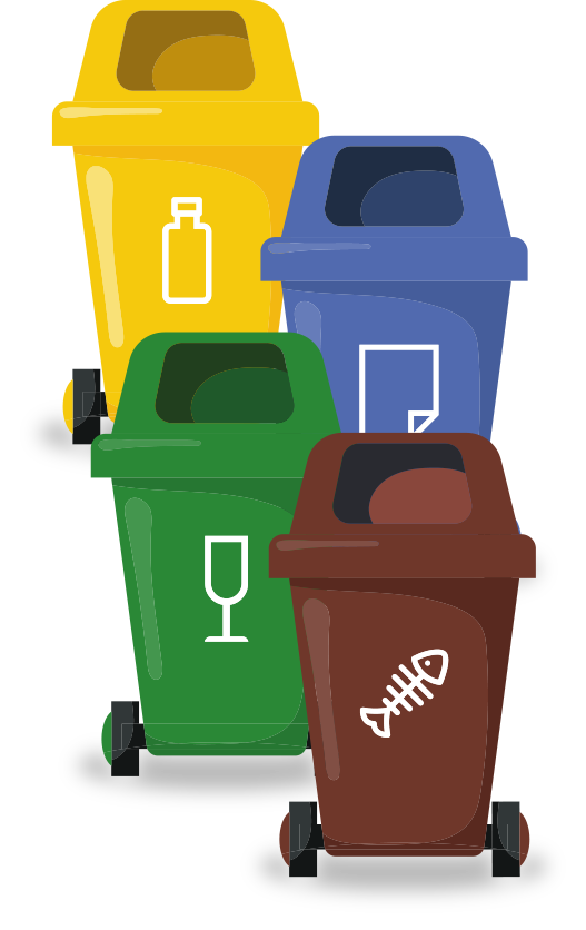 Rubbish bins icon